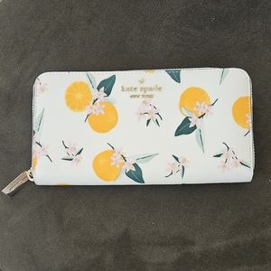 Kate Spade Clementine Orange Toss Wallet NWOT